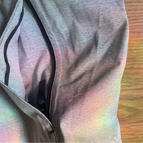 FootJoy FJ DryJoys Hydrolite Rain Jacket Gray Full Zip M Blackhawks Logo NWOT - Picture 11 of 13